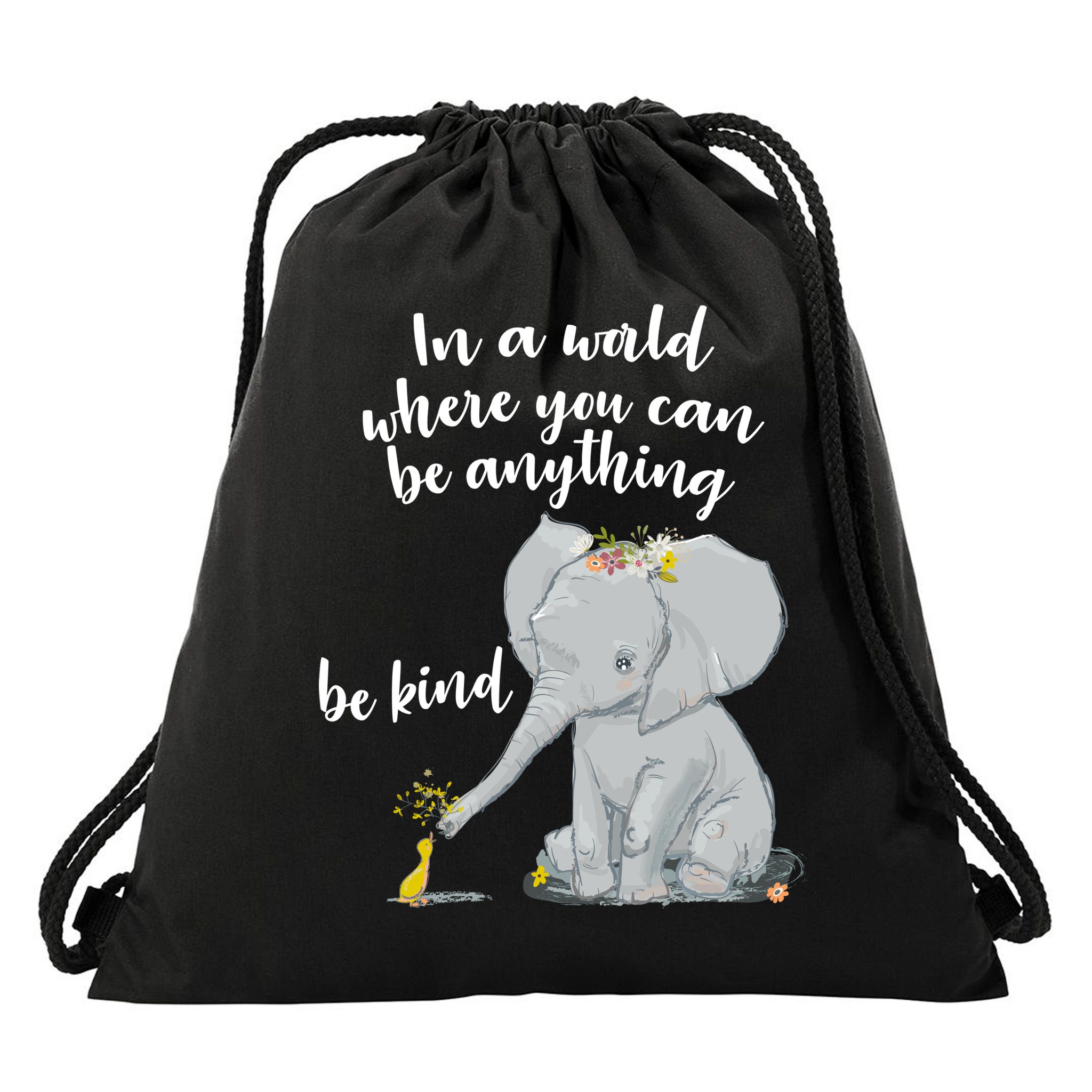 Cute Inspiring Be Anything Be Kind Drawstring Bag