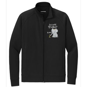 Cute Inspiring Be Anything Be Kind Stretch Full-Zip Cadet Jacket