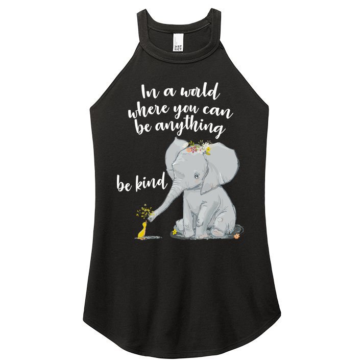 Cute Inspiring Be Anything Be Kind Women's Perfect Tri Rocker Tank