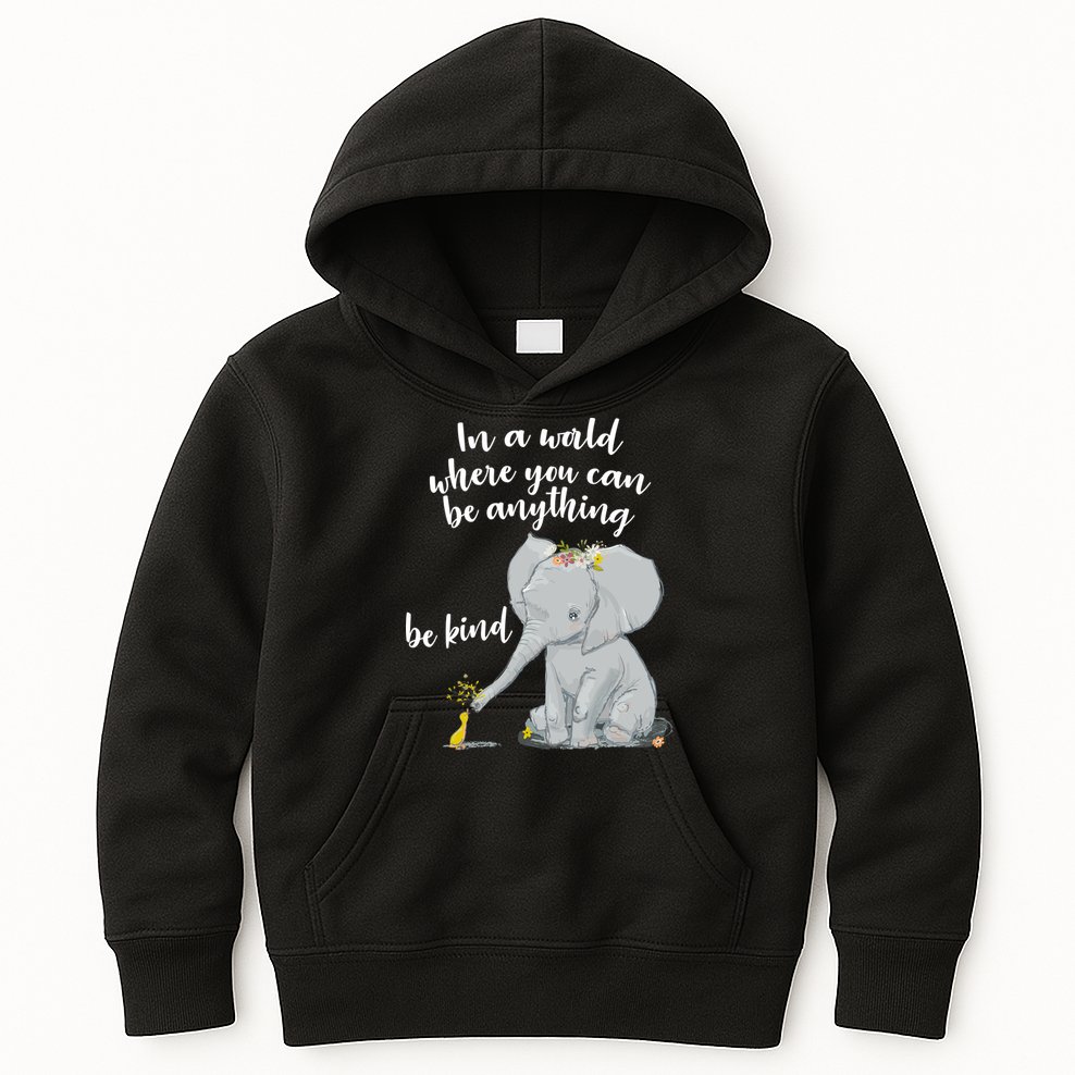 Cute Inspiring Be Anything Be Kind Kids Hoodie
