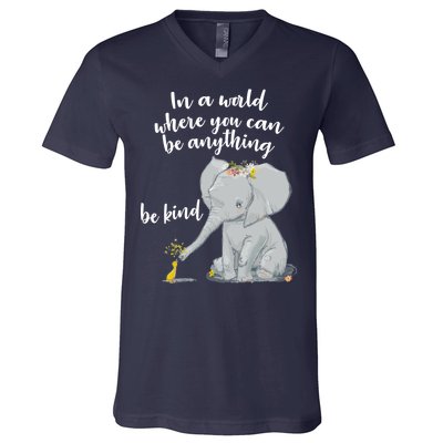 Cute Inspiring Be Anything Be Kind V-Neck T-Shirt