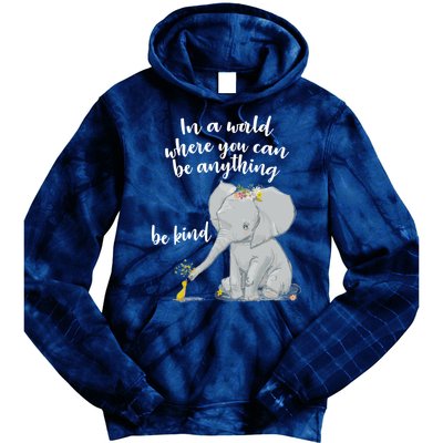 Cute Inspiring Be Anything Be Kind Tie Dye Hoodie