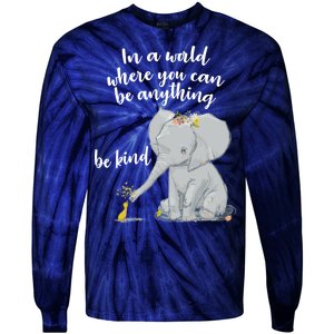 Cute Inspiring Be Anything Be Kind Tie-Dye Long Sleeve Shirt