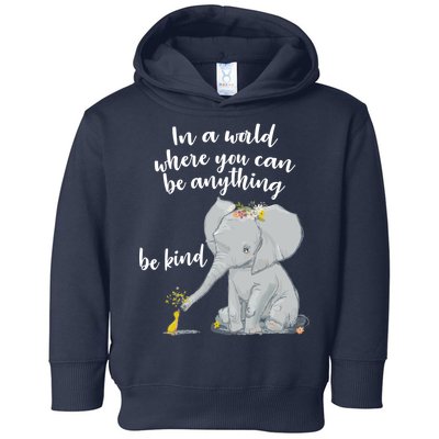 Cute Inspiring Be Anything Be Kind Toddler Hoodie