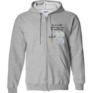 Cute Inspiring Be Anything Be Kind Full Zip Hoodie