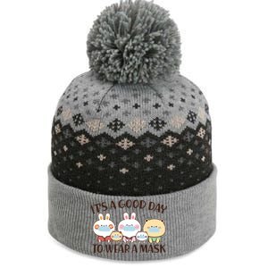 Cute It's A Good Day To Wear A Mask The Baniff Cuffed Pom Beanie