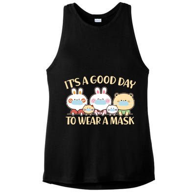 Cute It's A Good Day To Wear A Mask Ladies PosiCharge Tri-Blend Wicking Tank
