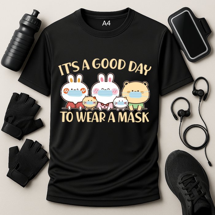 Cute It's A Good Day To Wear A Mask Cooling Performance Crew T-Shirt