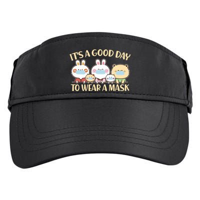 Cute It's A Good Day To Wear A Mask Adult Drive Performance Visor