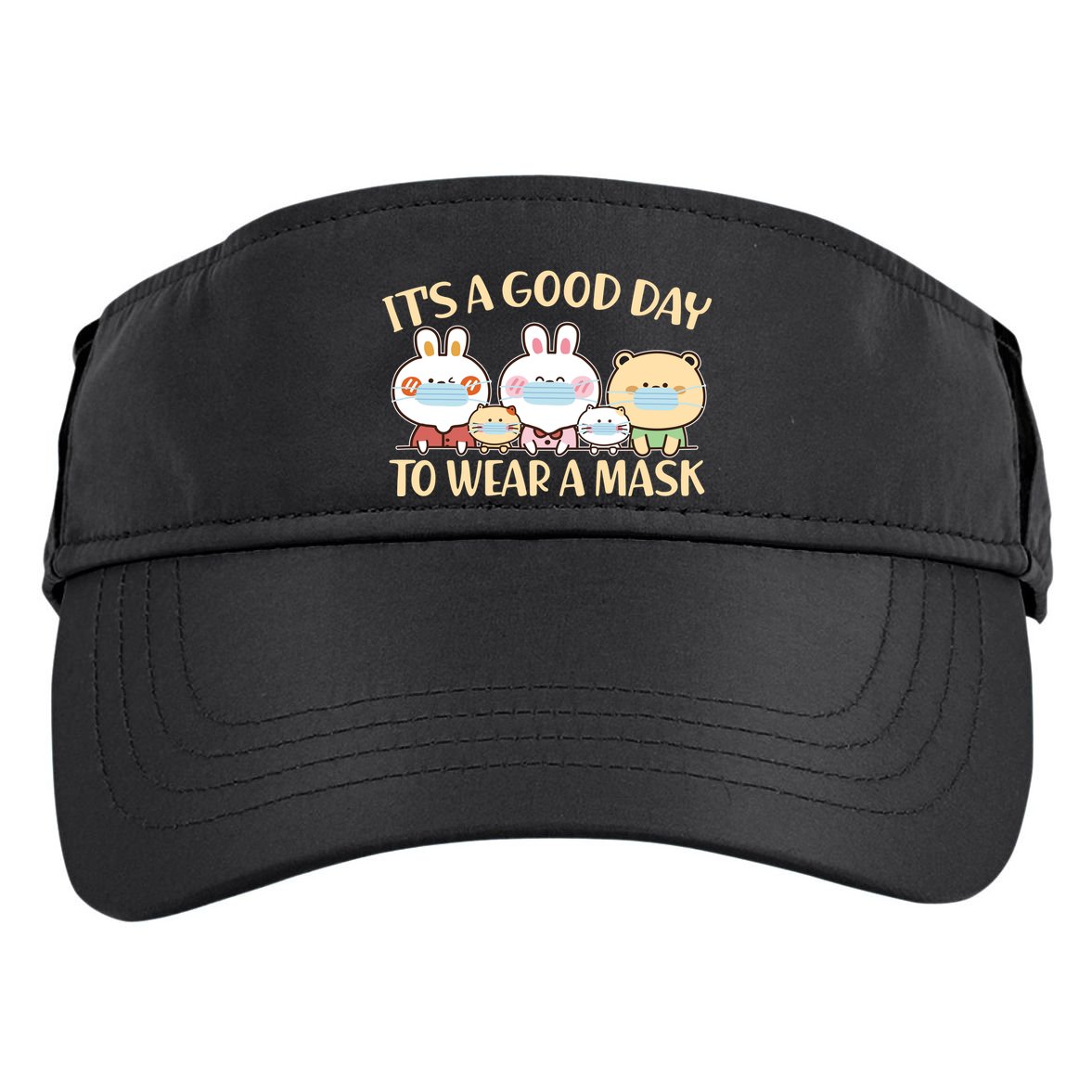 Cute It's A Good Day To Wear A Mask Adult Drive Performance Visor