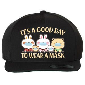 Cute It's A Good Day To Wear A Mask Wool Snapback Cap