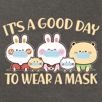 Cute It's A Good Day To Wear A Mask Cotton Canvas Backpack