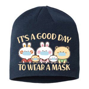 Cute It's A Good Day To Wear A Mask Sustainable Beanie