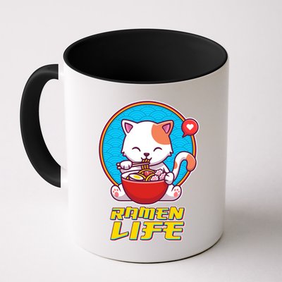 Cute Japanese Ramen Life Kitty Mug