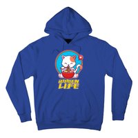 Cute Japanese Ramen Life Kitty Hoodie