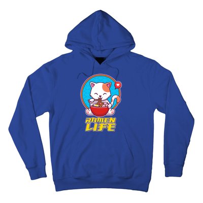 Cute Japanese Ramen Life Kitty Hoodie