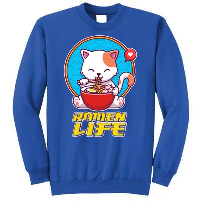 Cute Japanese Ramen Life Kitty Sweatshirt