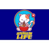 Cute Japanese Ramen Life Kitty Bumper Sticker