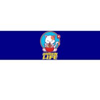 Cute Japanese Ramen Life Kitty Bumper Sticker