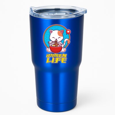 Cute Japanese Ramen Life Kitty Tumbler