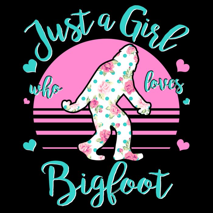 Cute Just a Girl Who Loves Bigfoot Cooling Performance Crew T-Shirt