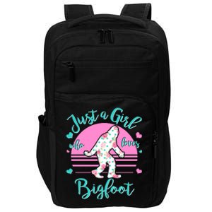 Cute Just a Girl Who Loves Bigfoot Impact Tech Backpack