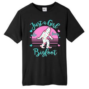 Cute Just a Girl Who Loves Bigfoot Tall Fusion ChromaSoft Performance T-Shirt