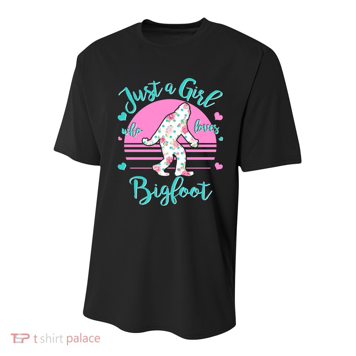 Cute Just a Girl Who Loves Bigfoot Youth Performance Sprint T-Shirt