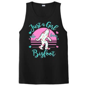 Cute Just a Girl Who Loves Bigfoot PosiCharge Competitor Tank