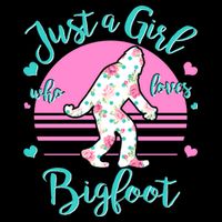 Cute Just a Girl Who Loves Bigfoot Visor