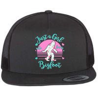 Cute Just a Girl Who Loves Bigfoot Flatbill Hat