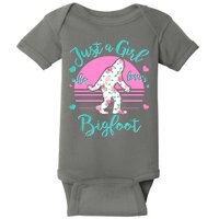 Cute Just a Girl Who Loves Bigfoot Baby Bodysuit