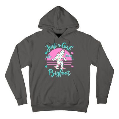 Cute Just a Girl Who Loves Bigfoot Tall Hoodie