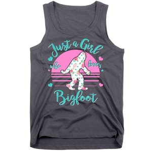 Cute Just a Girl Who Loves Bigfoot Tank Top