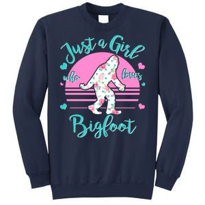 Cute Just a Girl Who Loves Bigfoot Sweatshirt