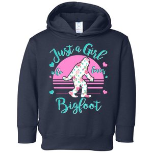 Cute Just a Girl Who Loves Bigfoot Toddler Hoodie