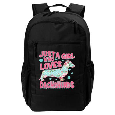 Cute Just A Girl Who Loves Dachshunds Backpack