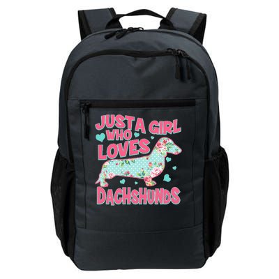 Cute Just A Girl Who Loves Dachshunds Daily Commute Backpack