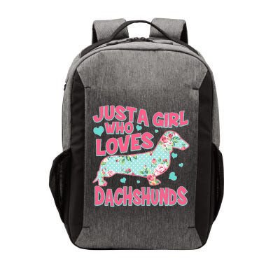 Cute Just A Girl Who Loves Dachshunds Vector Backpack