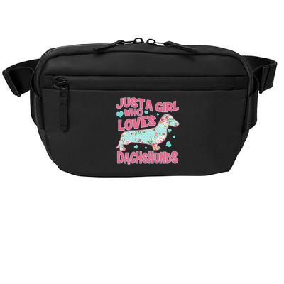 Cute Just A Girl Who Loves Dachshunds Crossbody Pack