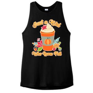 Cute Just A Girl Who Loves Fall Ladies PosiCharge Tri-Blend Wicking Tank