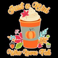 Cute Just A Girl Who Loves Fall Hoodie