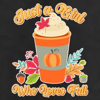 Cute Just A Girl Who Loves Fall Adult Drive Performance Visor