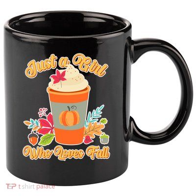 Cute Just A Girl Who Loves Fall 11oz C Handle Ceramic Mug