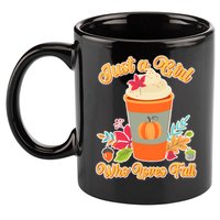 Cute Just A Girl Who Loves Fall 11oz C Handle Ceramic Mug