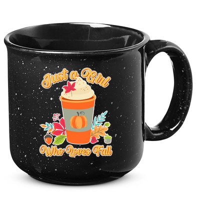 Cute Just A Girl Who Loves Fall 15oz Campfire Ceramic Mug