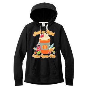 Cute Just A Girl Who Loves Fall Women's Fleece Hoodie