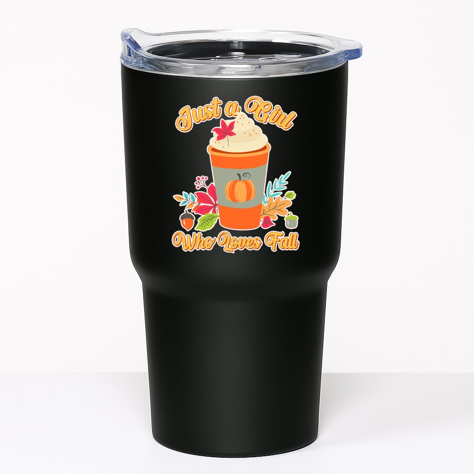 Cute Just A Girl Who Loves Fall Tumbler