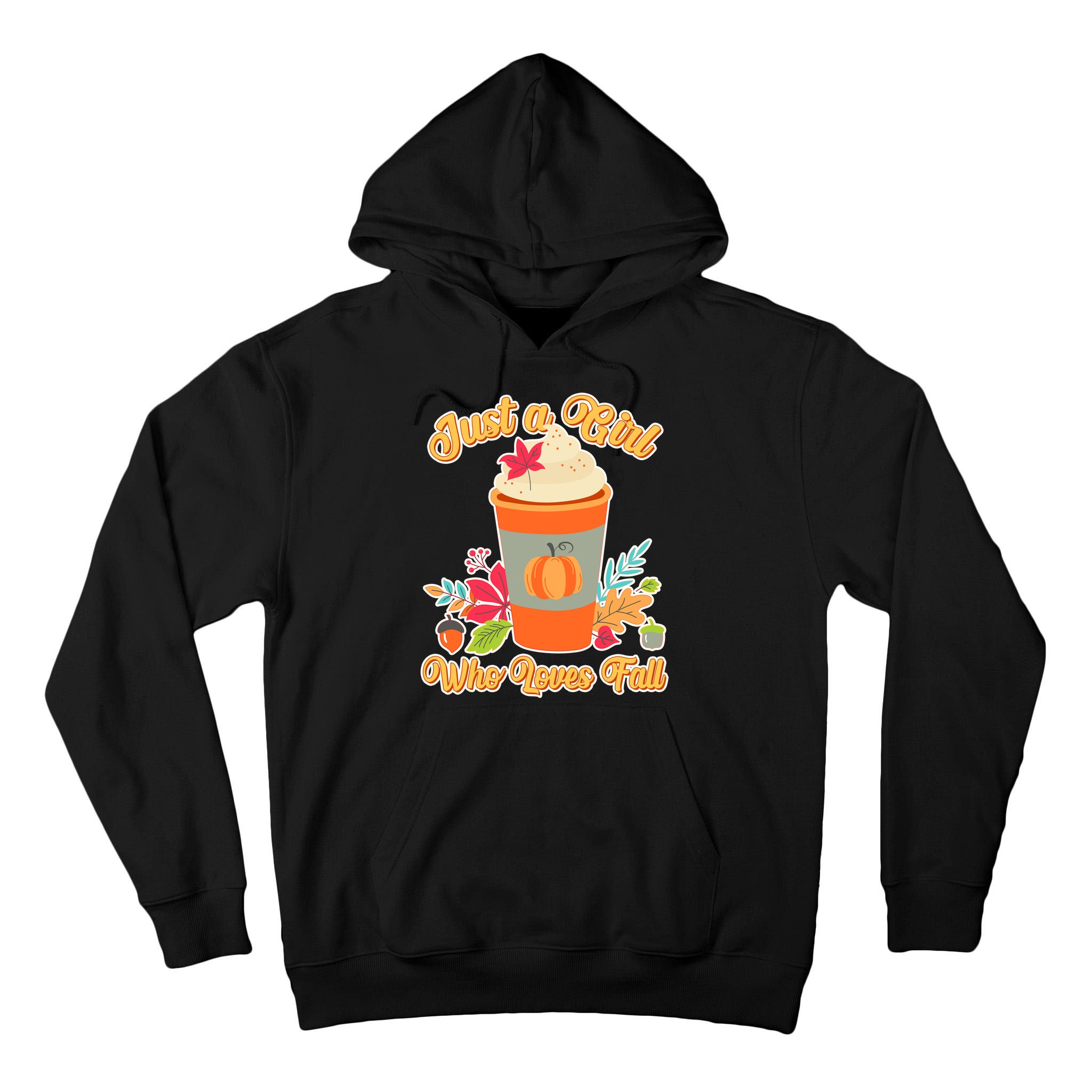 Cute Just A Girl Who Loves Fall Tall Hoodie