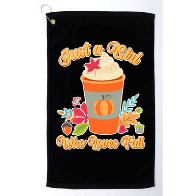 Cute Just A Girl Who Loves Fall Golf Towel